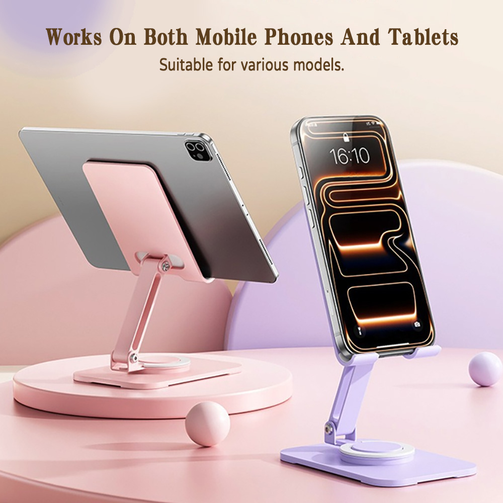 Home Office Tech Gadgets - 360 Rotatable Metal Phone Tablet Stand