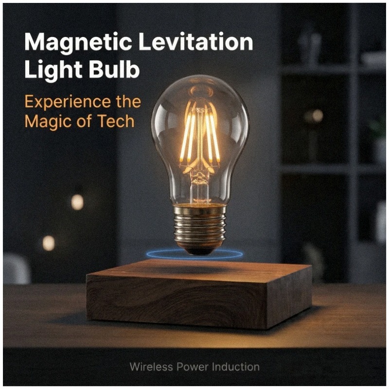 Home Office Tech Gadgets - Magnetic Levitating Floating Wireless LED Light