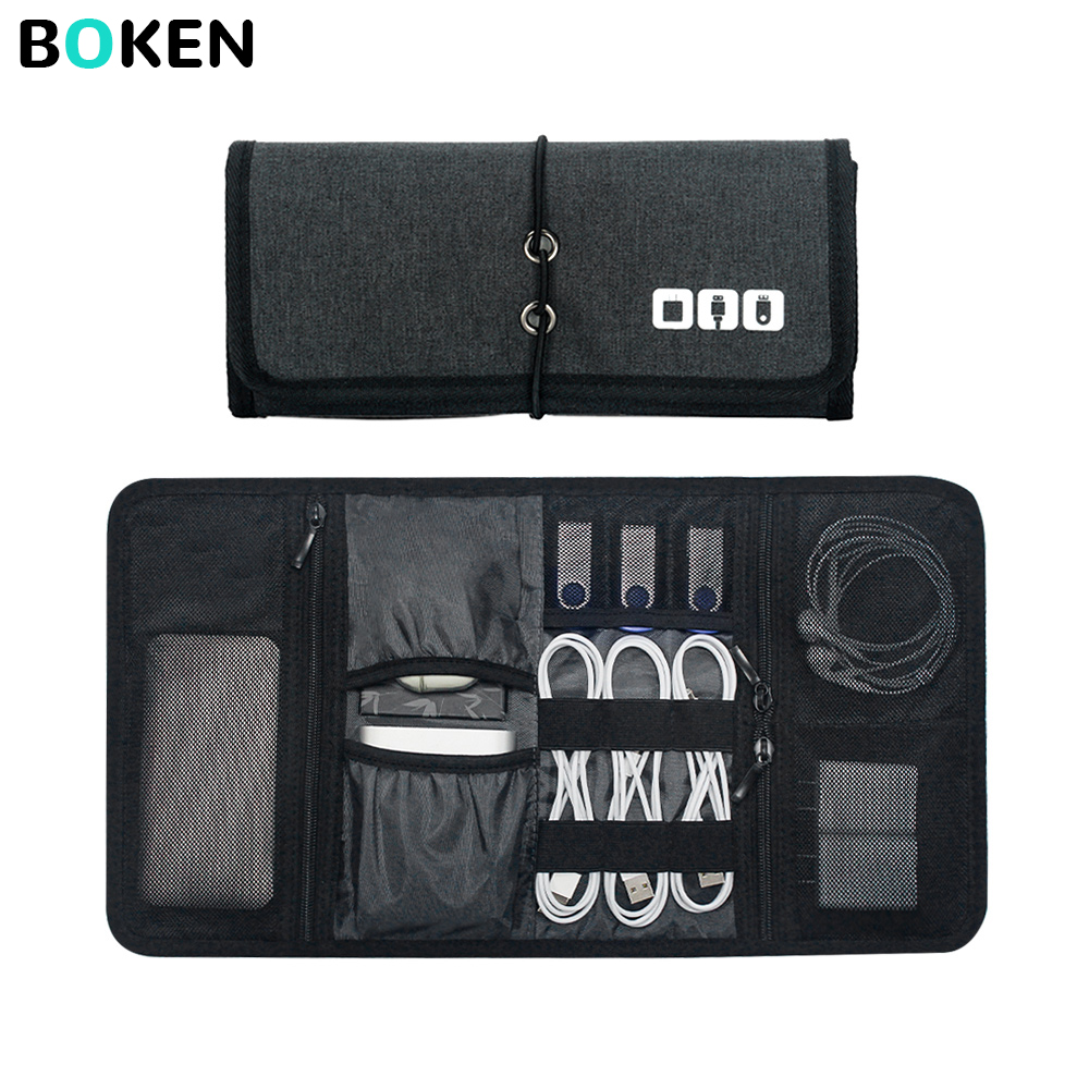 Home Office Tech Gadgets - Tech Organizer Bag Cable Storage Case