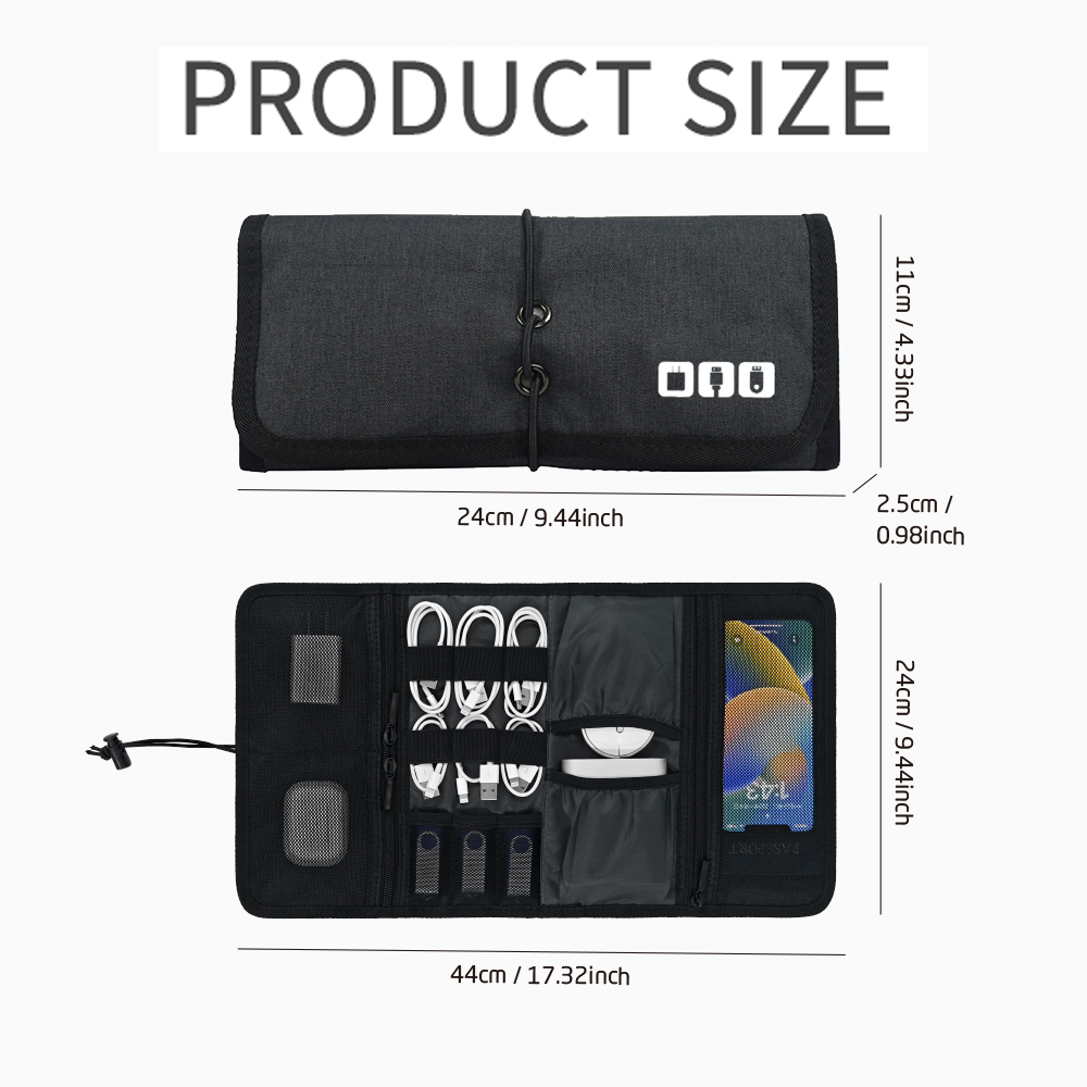 Tech Organizer Bag Cable Stora - Home Office Tech Gadgets review and price