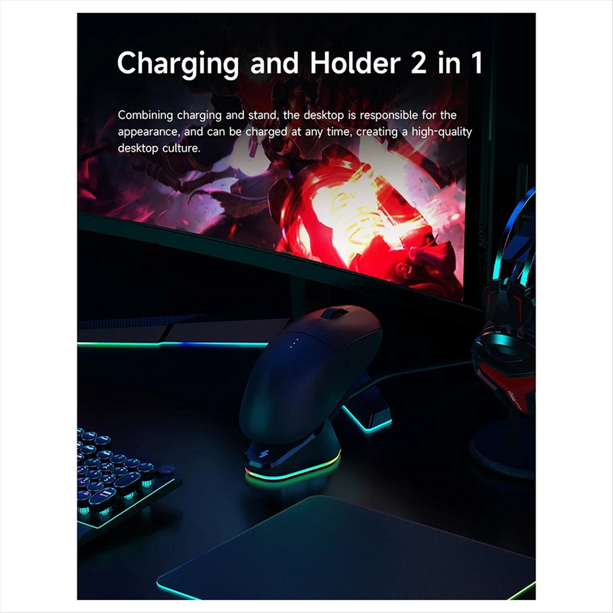 doyme Mouse Charger Stand for  - Logitech Mouse G Pro X Superlight review and price